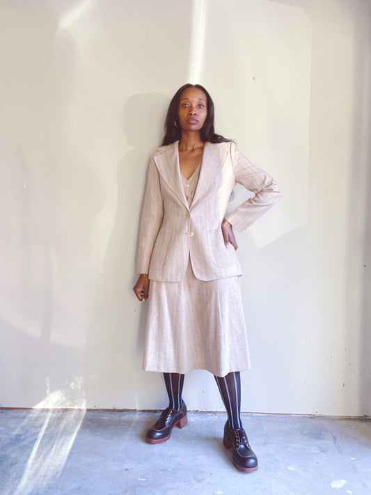 70s 3pc Skirt Suit