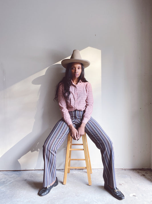 Vintage Plaid Western Shirt