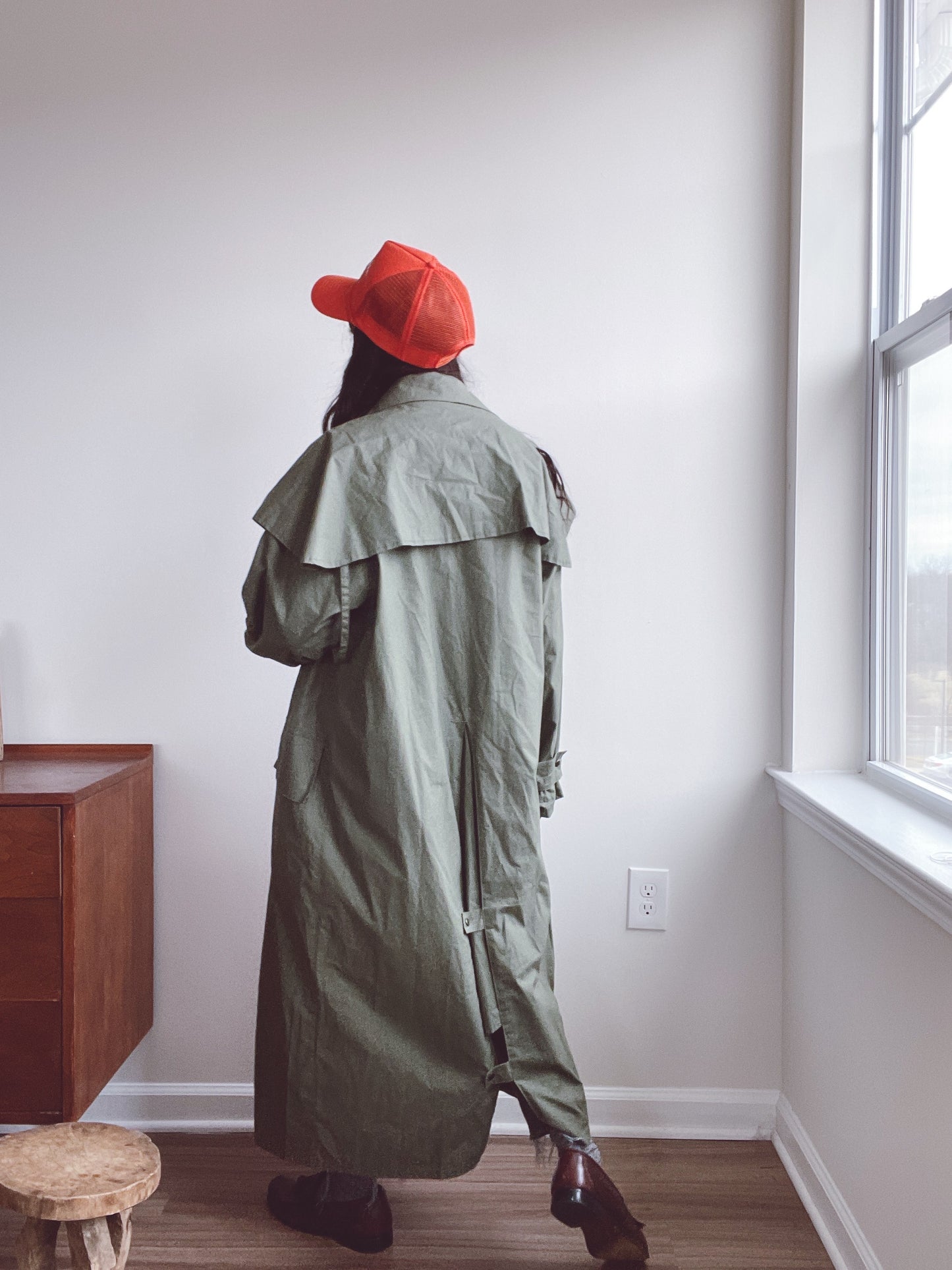 Vintage Workwear Trench Duster