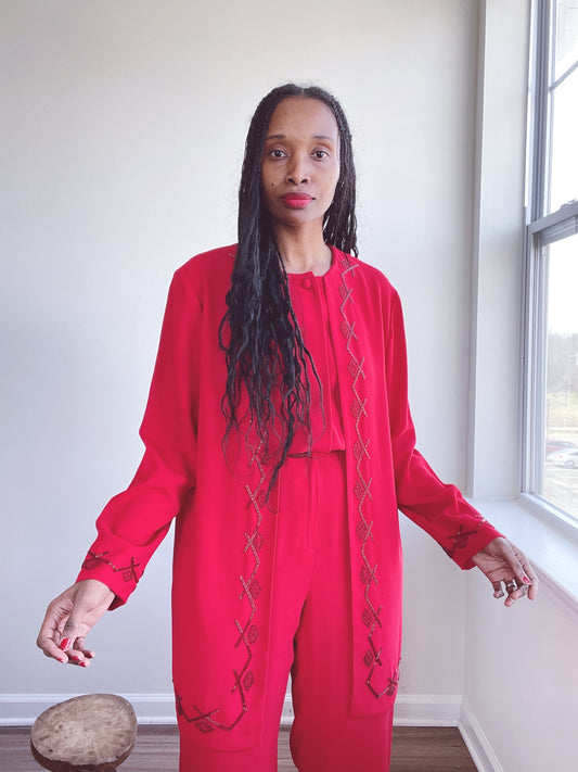 Beaded Liz Claiborne Vintage Jumpsuit