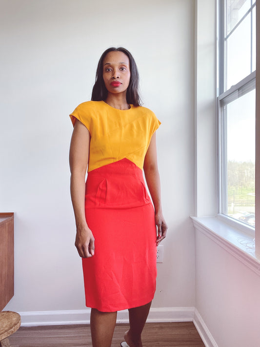 Colorblock Vintage Liz Claiborne Dress