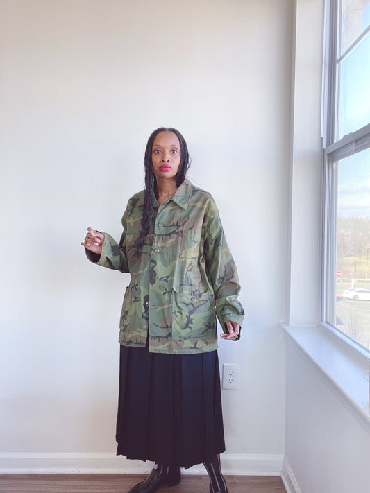 Vintage Camo Button Down Shirt