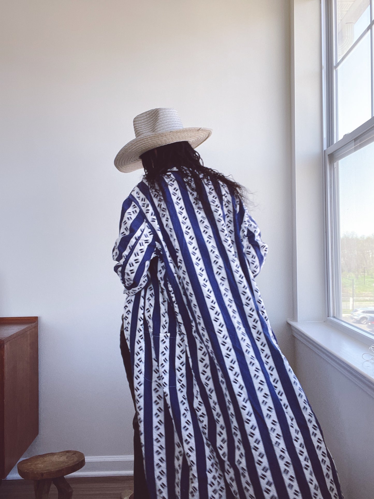 Vintage Striped Kimono Robe