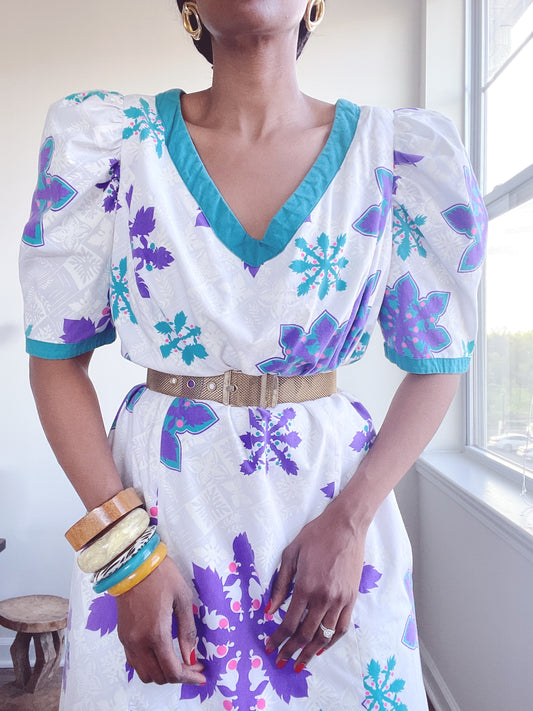 Vintage Hawaiian Cotton Dress