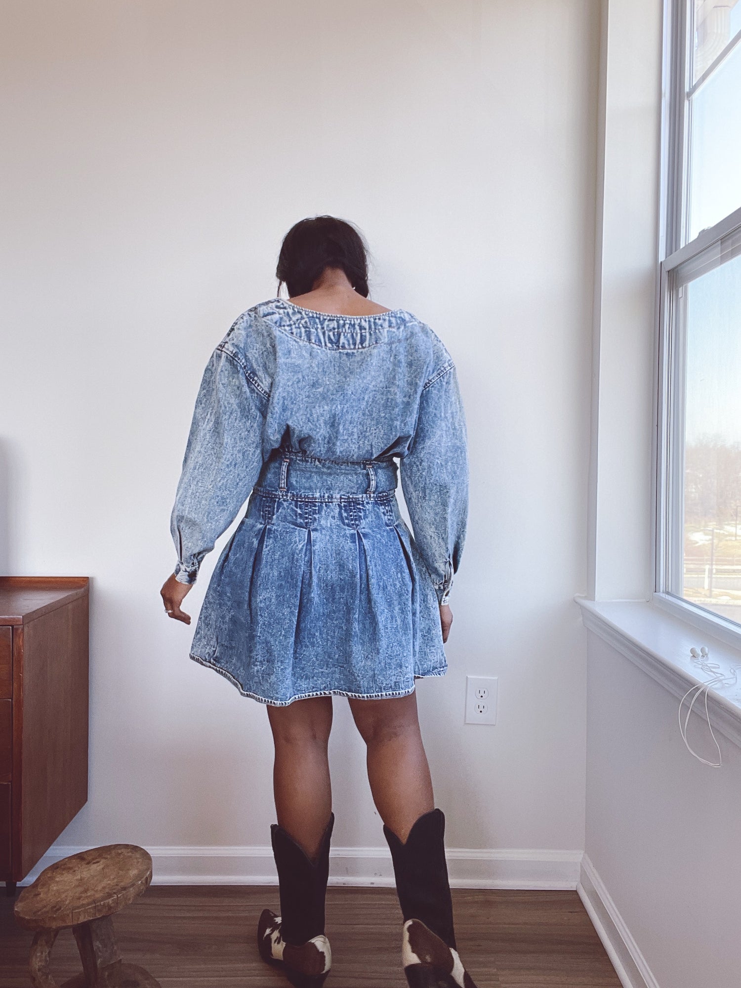 80s Denim Mini Dress Seventh Row 80s Denim Mini Dress Seventh Row