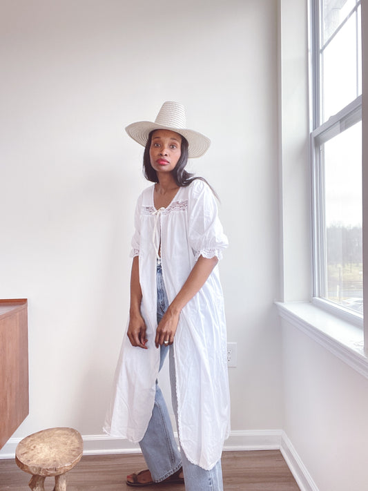 Cotton Vintage Duster Nightgown