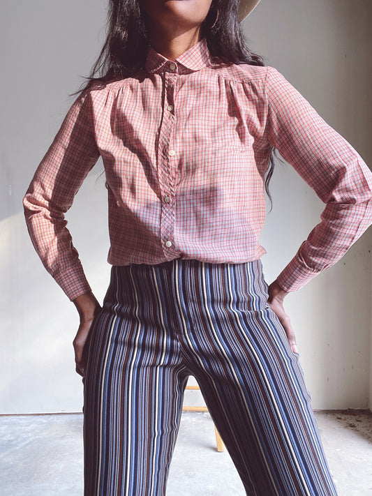 Vintage Plaid Western Shirt