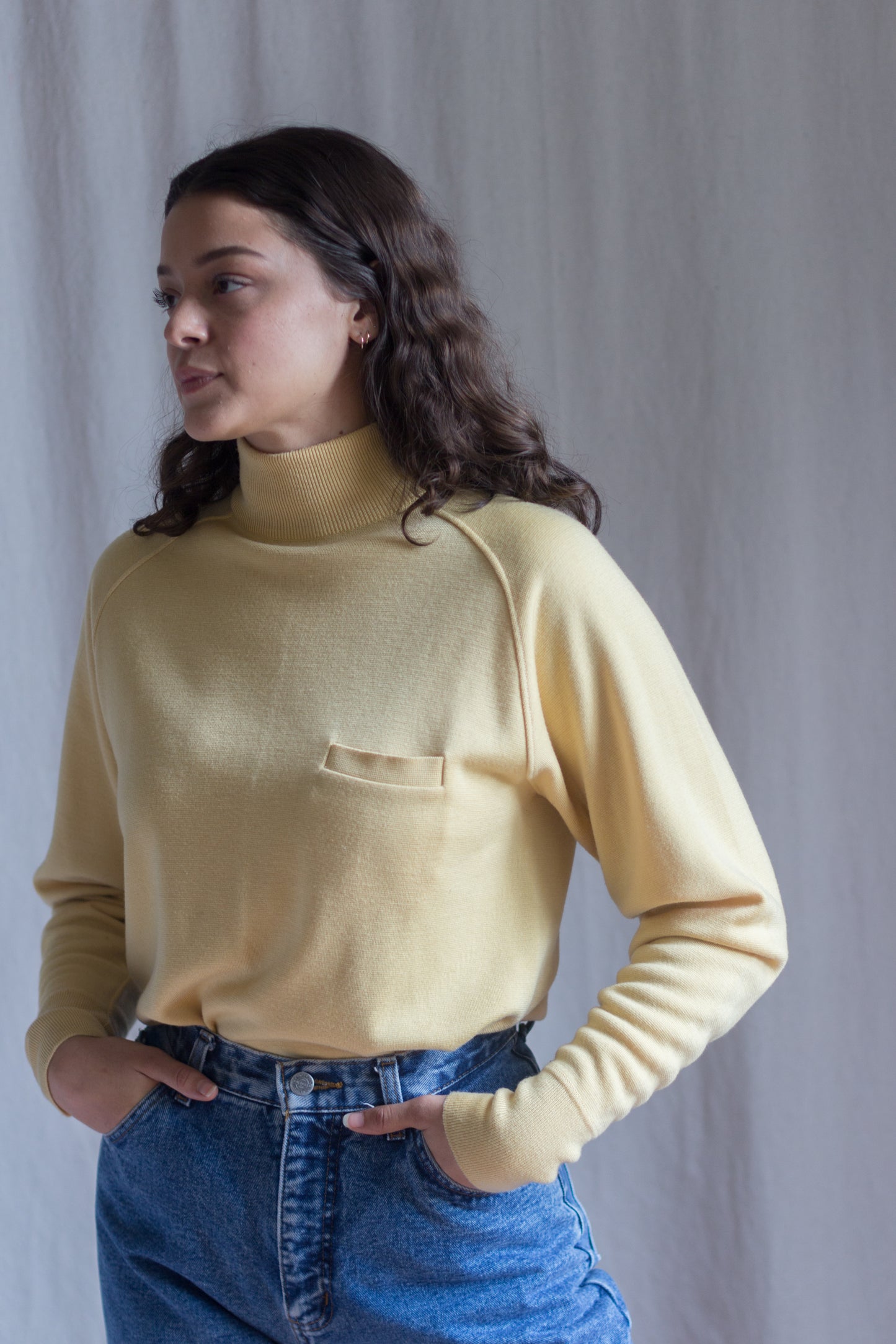 70s Canary Yellow Vintage Sweater